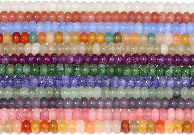 Songxi 5x8mm Natural Sun Stone Rondelle Beads, Gemstone - Image 8