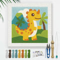 DOODLREAM Cartoon Dinosaur DIY Punch Needle Embroidery Kit by Doodlream