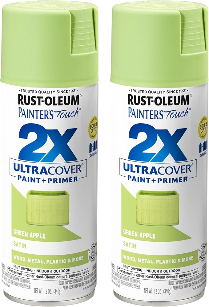 Rust-Oleum 334070-2PK Painter's Touch 2X Ultra Cover Spray Paint, 12 oz by Rust-Oleum