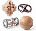 4Pcs Wooden and Metal Puzzles Gift by ActPo