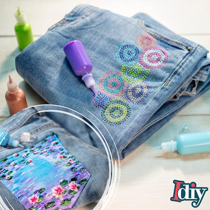 IDIY Glitter Fabric Paint Set - Image 8