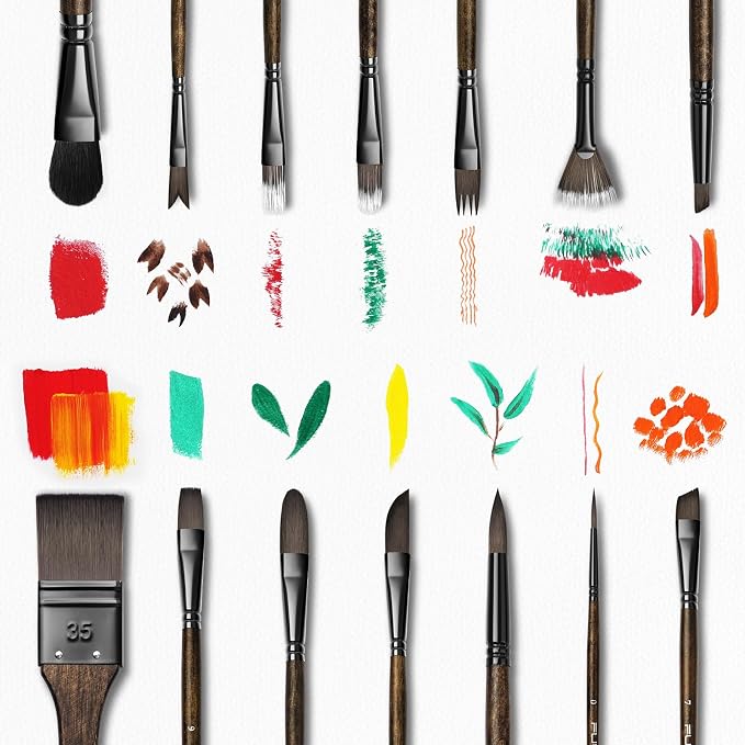 Fuumuui 26pcs Professional Paint Brush Set - Image 5