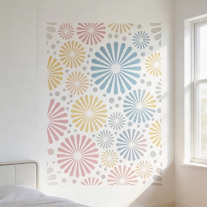 TIAMECH A4 Reusable Geometric Firework Stencil - Image 3