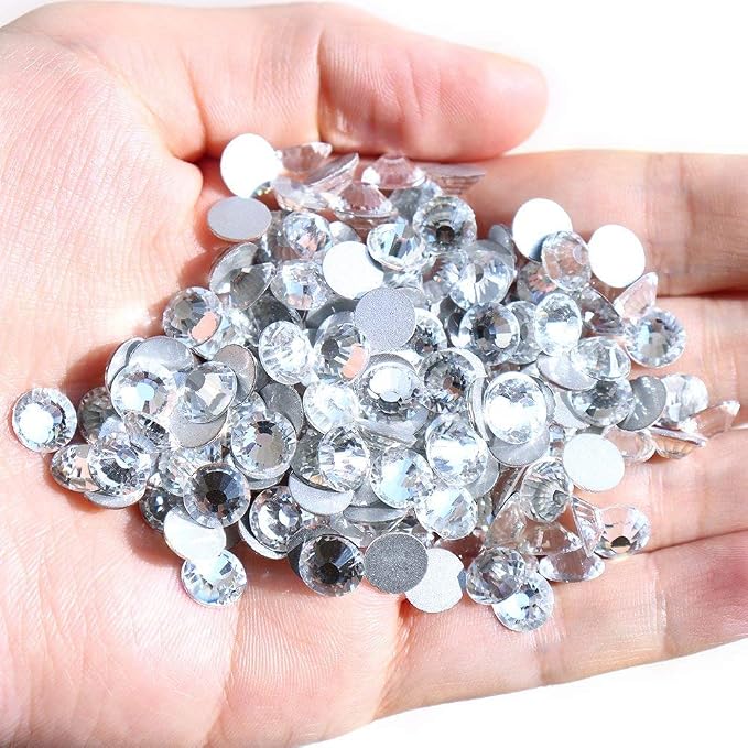 Onwon 288 Pieces SS34 / 7mm Clear Crystal Flat Back Brilliant Round Rhinestones - Image 3