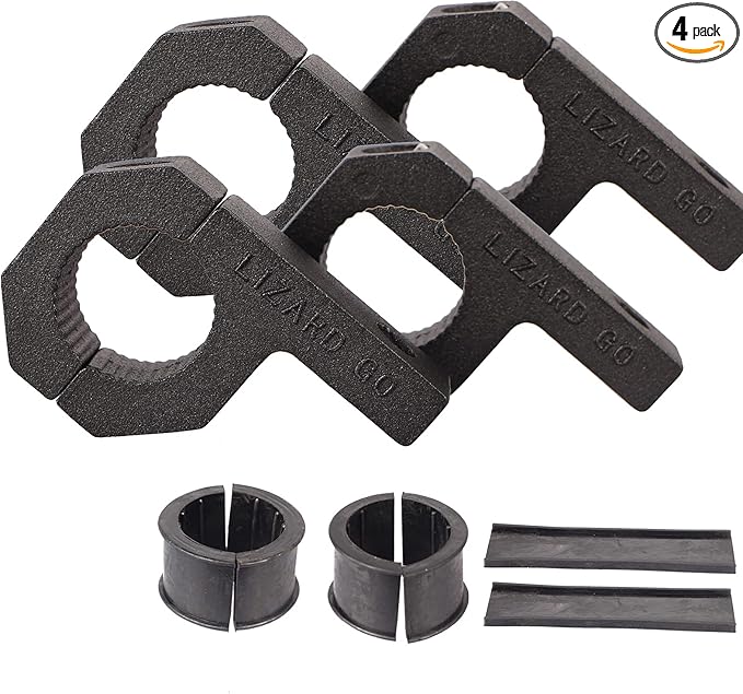 Bar Clamps - 4Pack,Horizontal Roll Cage Clamp 0.75 inch,0.875 inch,1.0 inch,Roll Bar Clamp for Bar Diameter 3/4" to 1.0" Mounting Bracket (0.75~1.0" Clamps)