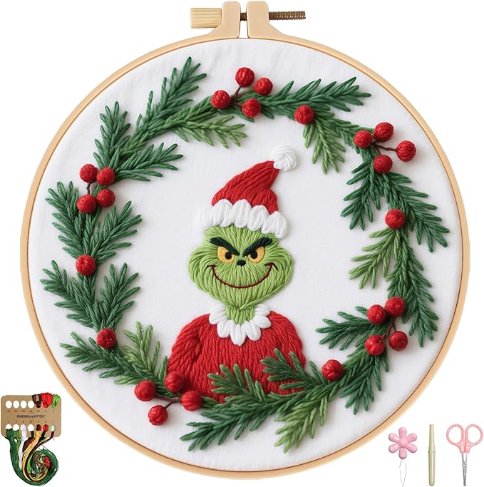 BBLYBD Christmas Embroidery Kit, 1 Set Cross Stitch Craft Kit by BBLYBD
