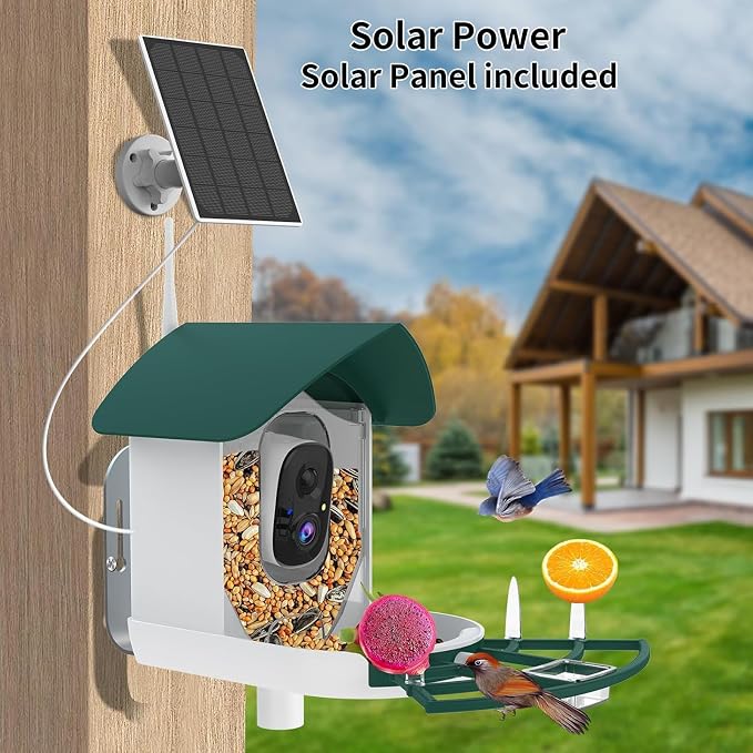 Bird Feeder with Camera, AI Identify Birds Species, Smart Birds Camera with - Image 3