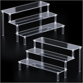 2 Packs Acrylic Display Stand Riser, 3 Tier Perfume Organizer Cupcake Stand | by FUNFERY