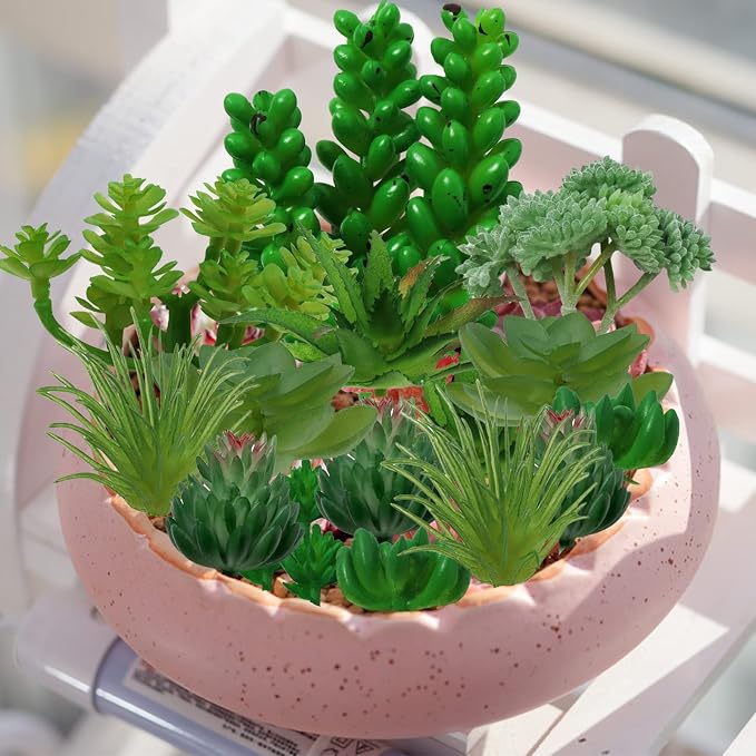 Succulents Plants Artificial, Mini Faux Succulents - Image 3