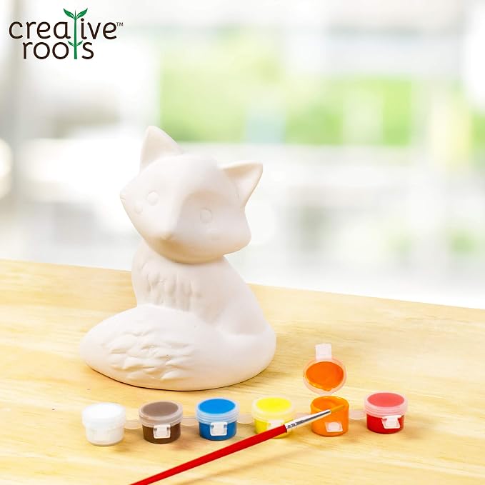 Creative Roots Paint Your Own Fox, DIY Fox, Kids Painting Set, Creativity - Image 2