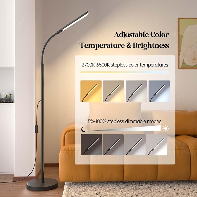 Aisutha LED Floor Lamp, 18W Super Bright Floor Lamp - Image 3