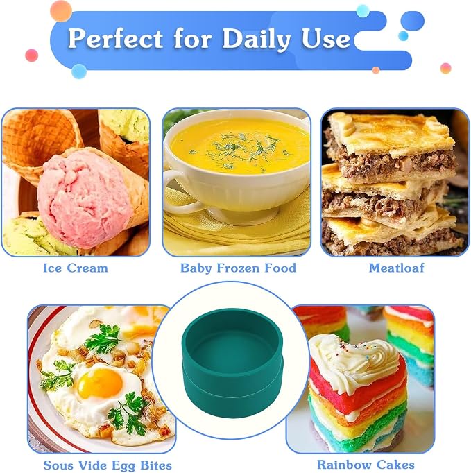 3Pcs ZHYEEDAA Air Fryer Egg Mold, Silicone Egg Molds, Individual Egg Bite Maker - Image 6