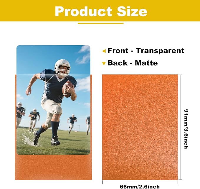Premium Card Sleeves, 150 Sleeves 2.6''x3.6'' Compatible - Image 2