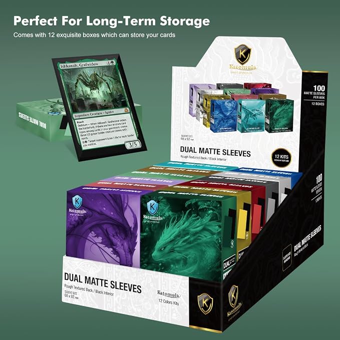 Eucalyptus Green Dual Matte Card Sleeves, Katomula Card Sleeves - Image 7