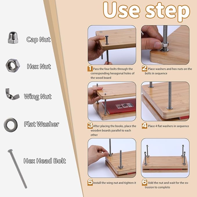 JUPEAN Book Binding Kits, Bookbinding Supplies, Bookbinding Kit - Image 4