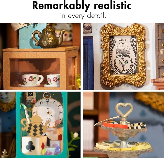 Rolife DIY Miniature House Kit Alice's Tea Store, Tiny House Kit - Image 6
