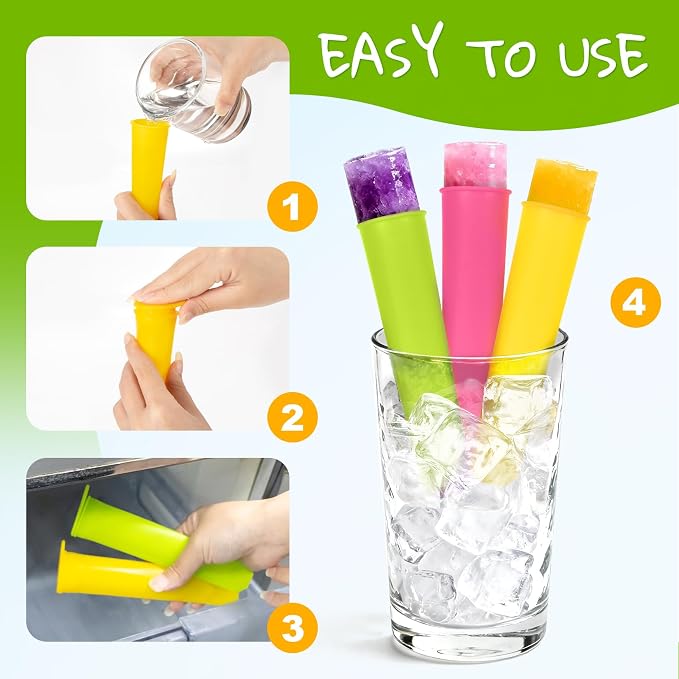 RAINFLOW 8 PCS Silicone Popsicle Molds - Image 9