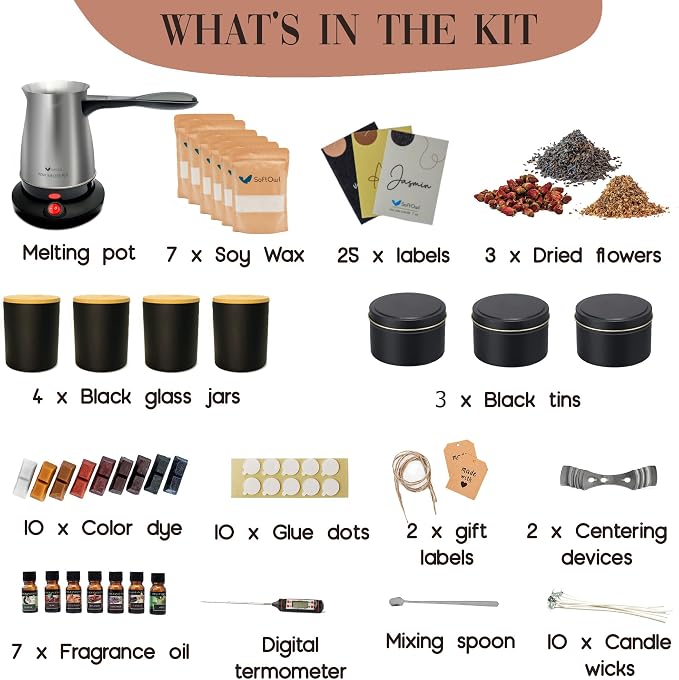 SoftOwl Premium Soy Candle Making Kit - Image 2