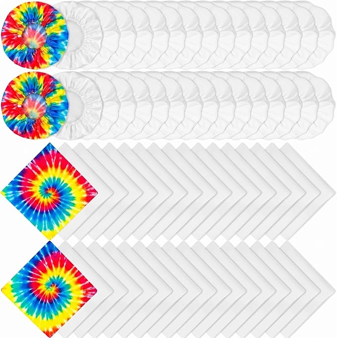 Tudomro White Cotton Bandana and Scrunchies by Tudomro