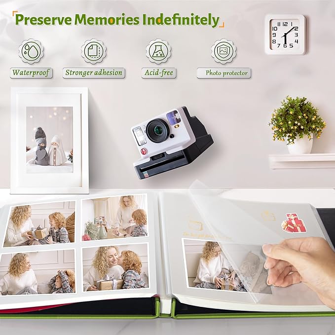 Artfeel Photo Album Self Adhesive Scrapbook, 120 Pages Large Photo Book - Image 2