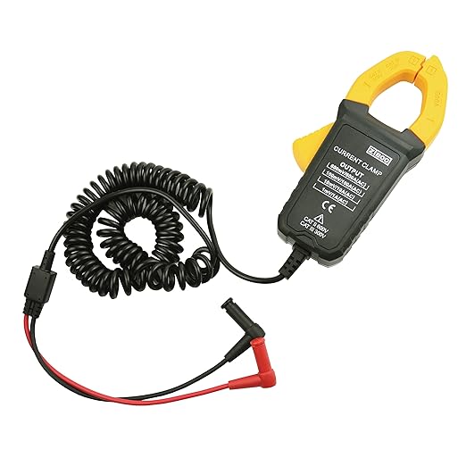 ZIBOO i600E 600Amp AC Current Clamp,4mm Banana Plug for Multimeters/mV AC Measurement Tools Perfect Replacement for Fluke i400 Compatible with FLUKE 106 107 15B PRO 18B+ 115C 116C 117C 175C 177C