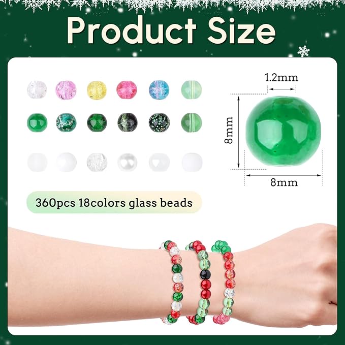 DUQGUHO Christmas Beads, Christmas Beads - Image 4
