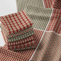 Patchwork Fabric Panel 100x155 cm, 100% Cotton Satin, 6 Coordinated Gingham by FabricsTown