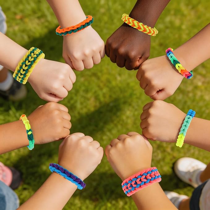 IQKidz Arts and Crafts for Kids Ages 6-8 8-12, Bracelets Making Loom Kit - Image 6