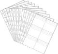 6 Pocket Coin Pages 10 Sheets Plastic Coin Holders Stamp Collector Supplies | by Jomevia