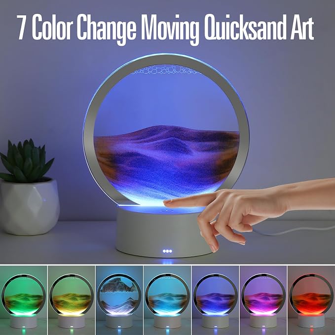 KPNUWN Moving Sand Art Liquid Motion, 3D Deep Sea Sandscape Color Quicksand - Image 4