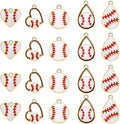 20PCS Sports Charms Enamel Basketball Baseball Pendant Charms by ANGLESJELL
