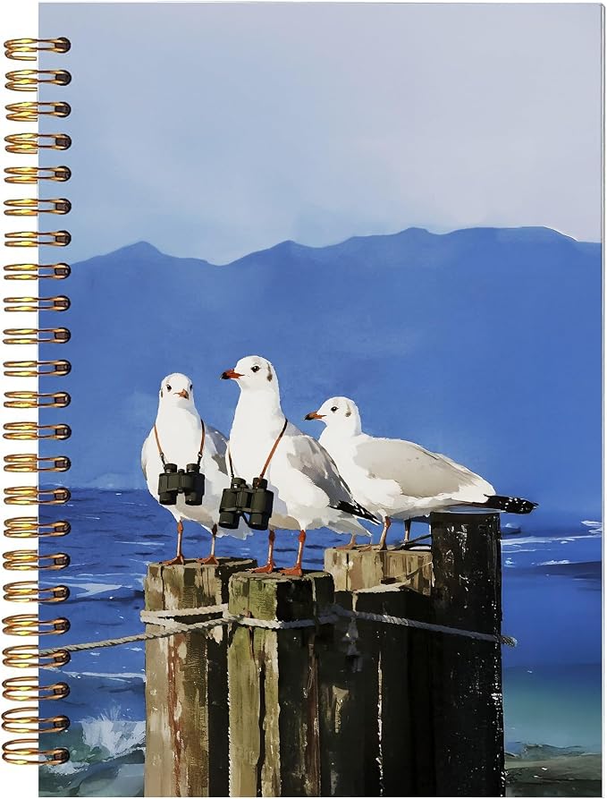 BitKan Funny Bird Spiral Notebooks by bitkan