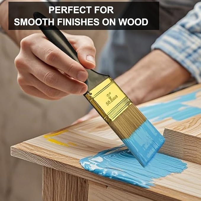 Great Andrew Paint Brushes, Flat Paint Brushes Set - Image 4