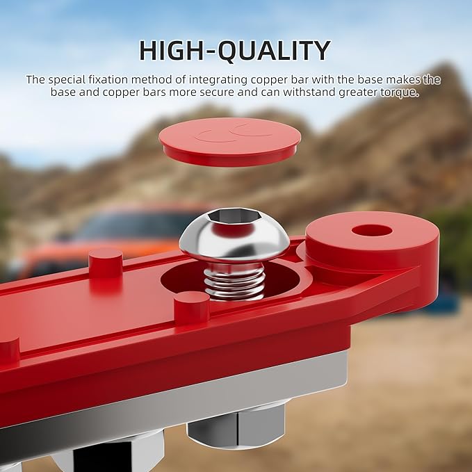 275A Power Distribution Block 12V Bus Bar 5 x 3/8" (M10) Terminal Studs 12 Volt Marine Busbar Positive and Ground for Automotive Car Boat Solar System