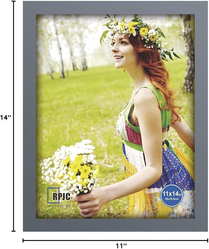 RPJC 11x14 inch Picture Frame Made of Solid Wood and High Definition Glass - Image 10