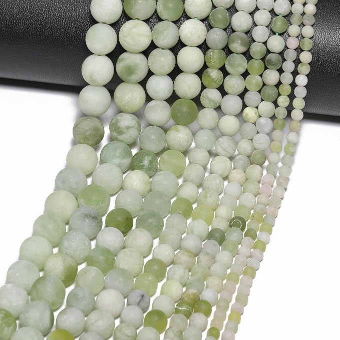 48pcs Natural Matte Grape Gemstone Beads，8mm Frosted Round Loose Stone Beads - Image 5