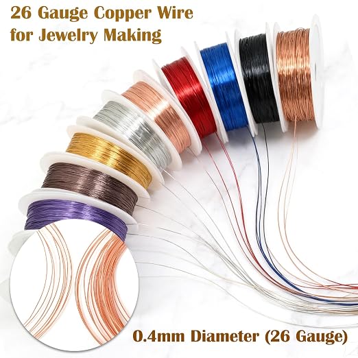 26 Gauge Copper Wire for Jewelry Making - Image 2