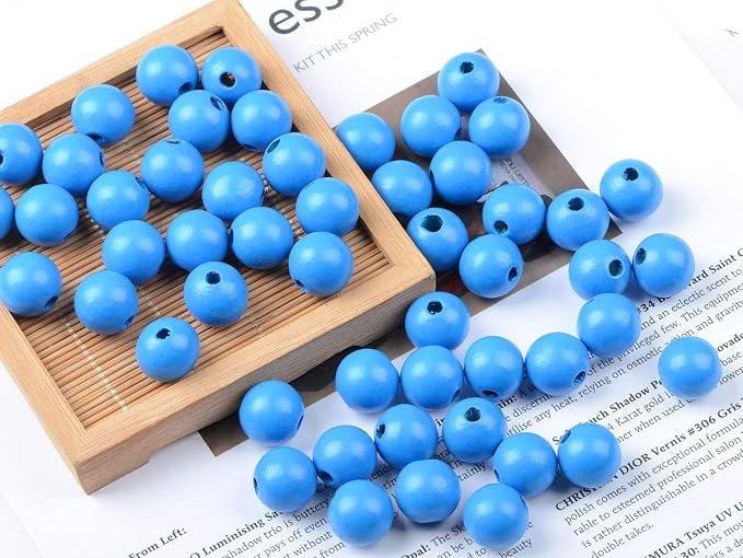 AD Beads Large Hole Wood Spacer Wooden Jewelry Making Bracelet Necklace - Image 5