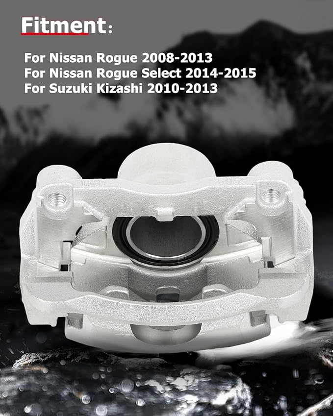 cciyu Front Left Brake Caliper Assembly w/Bracket 19B3428 2008 2009 2010 2011 2012 2013 For Nissan For Rogue,2014 2015 For Nissan For Rogue Select,2010 2011 2012 2013 For Suzuki For Kizashi