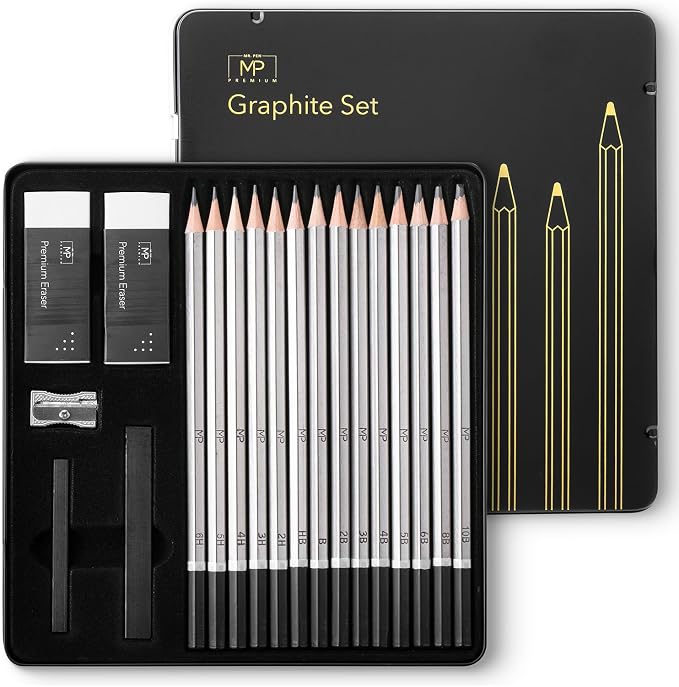 Mr. Pen- Drawing Sketching Pencil Set, Graphite Pencils | Graphite Sticks by MrPen