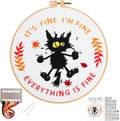 Louise Maelys Everything is Fine Embroidery Kit by LouiseMaelys