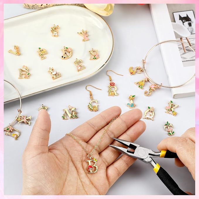 SANNIX 26Pcs Letter Charms, Initial Letter Charms - Image 6