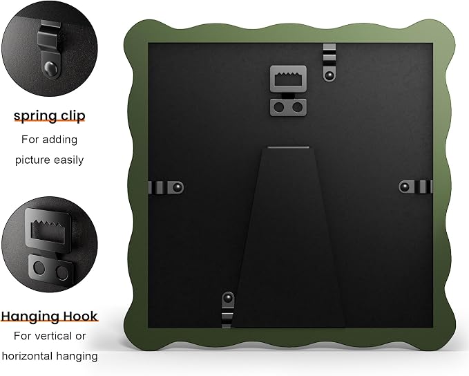 6x6 Wavy Picture Frame With Mat - Image 2