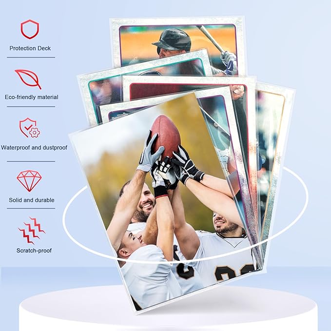 10000 PCS Card Sleeves for Trading Cards, Soft Penny Card Sleeves Clear Plastic - Image 3
