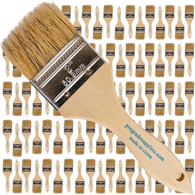 Pro Grade - Chip Paint Brushes - 96 Pack - 2 Inch - Chip Brushes - Versatile by ProGradeSupplies