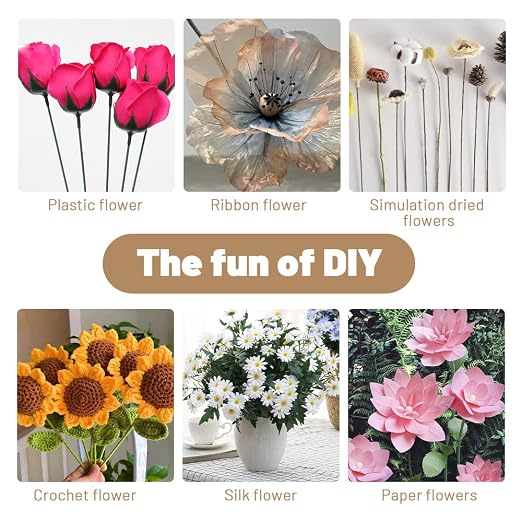 80Pcs Floral Wire, 30cm/11.8in Length 3mm/0.12in Diameter Floral Stems - Image 5