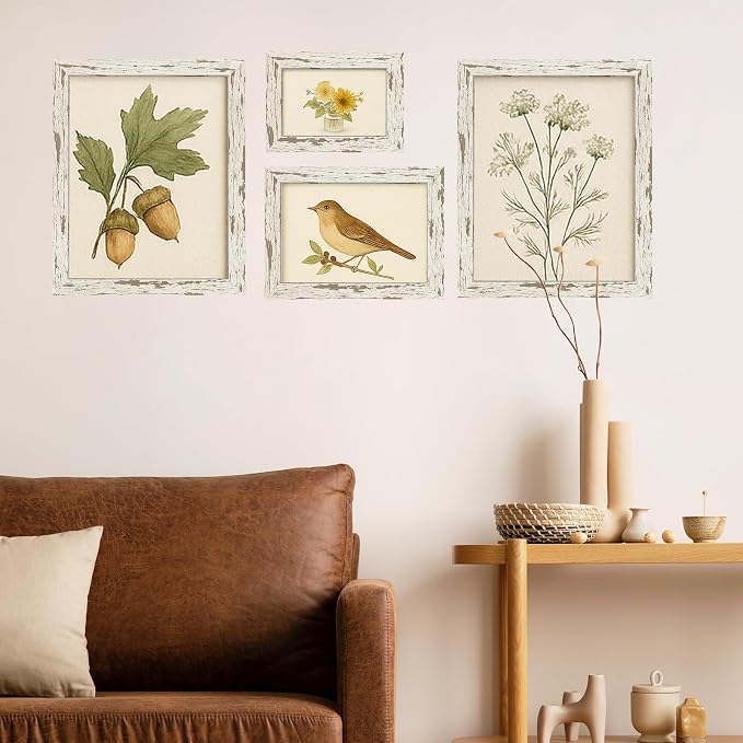 puthiac 8x10 Rustic Farmhouse Picture Frame, Distressed White, 1 Pack | - Image 7