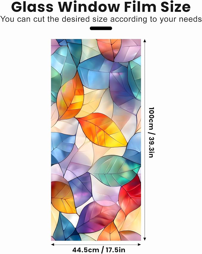 Stained Glass Window Privacy Film Static Cling - Image 2