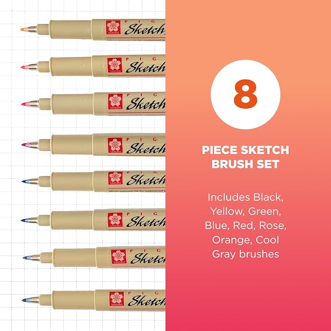 SAKURA Pigma Sketch Brush Pens - Image 2