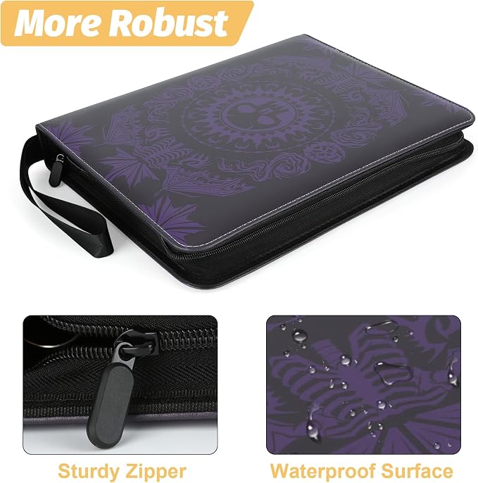 9-Pocket Card Binder for MTG, 720 Double Sided Pocket PU Trading Collection - Image 3